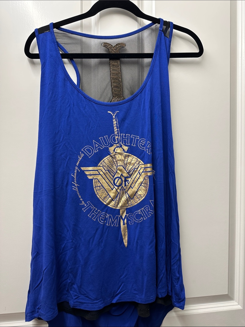 Torrid Wonder Woman "Daughter of Themyscira" Royal Blue Graphic Tank 2x